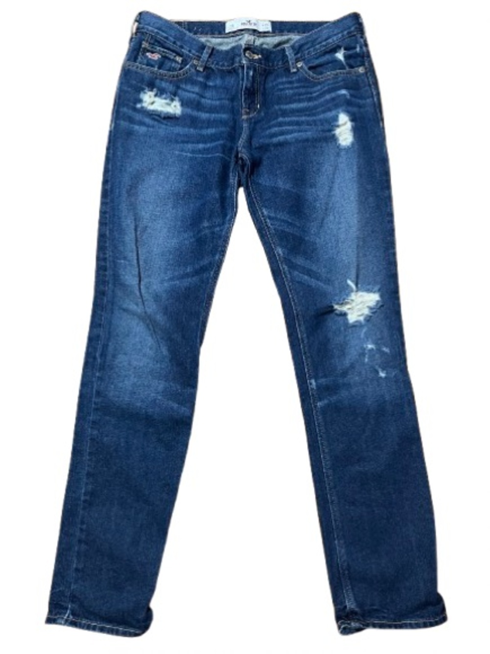 Hollister Laguna Skinny Blue Distressed Women's Jeans Size 28